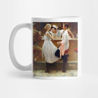 Norman Rockwell After The Prom 1957 Portrait Mug